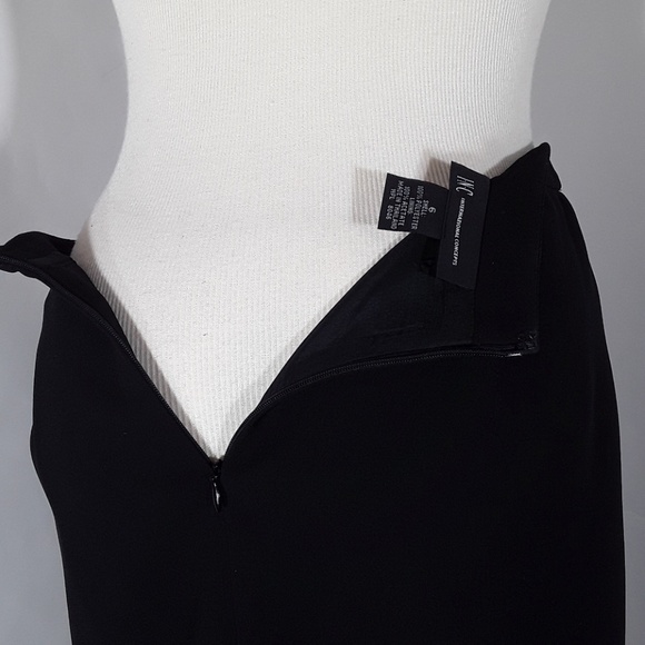 INC black elegant trumpet skirt - Picture 5 of 7